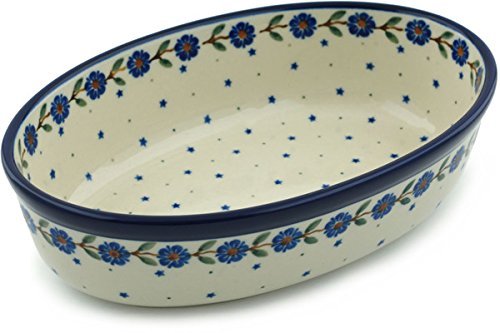 Polish Pottery Oval Baker 8-inch N5