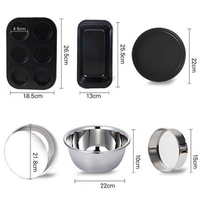 Lavinrose Set of 6 - Get Goods Easy Baking Non Stick Oven Tray Sets N5