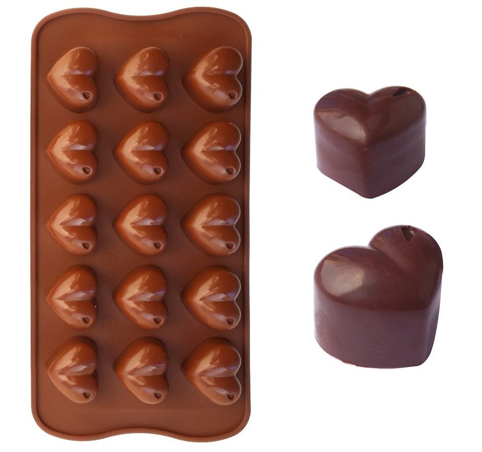 PNBB Candy Making Molds Set of 2 Flowers Hearts Shapes