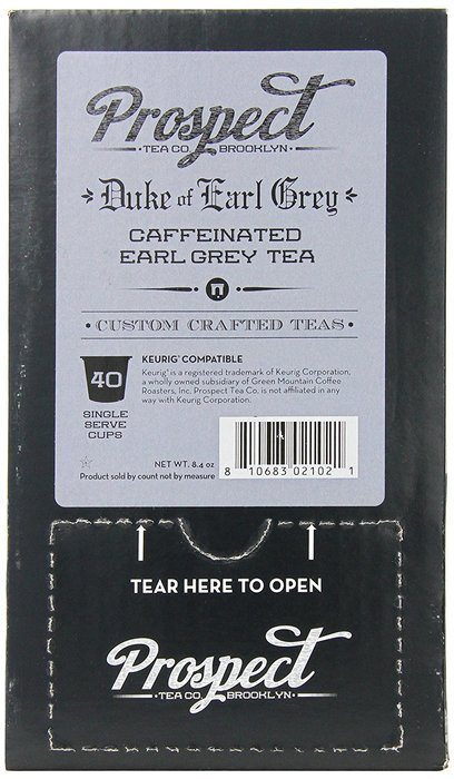 Prospect Tea Variety Pack Single Cup Tea for Keurig Brewers, 40 Count