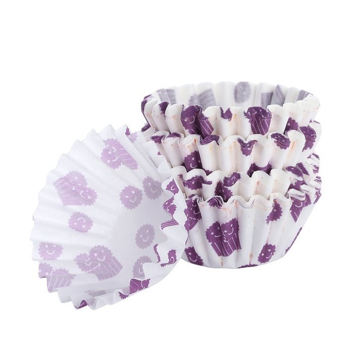 Crystallove 600pcs Random Colorful Paper Cupcake Liners Muffin Cups Baking Wrappers (Top Size2.5"x600pcs) N12