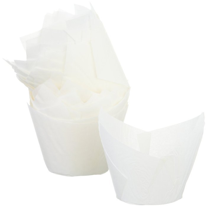 Regency Pack of 48 Tulip Standard Baking Cups, White