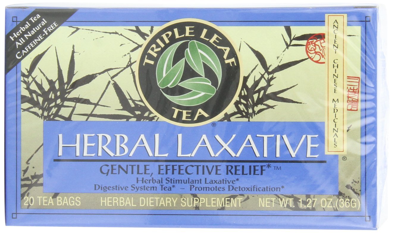 Triple Leaf Tea, Herbal Laxative, 20 Tea Bags (Pack of 6) N4 free image ...