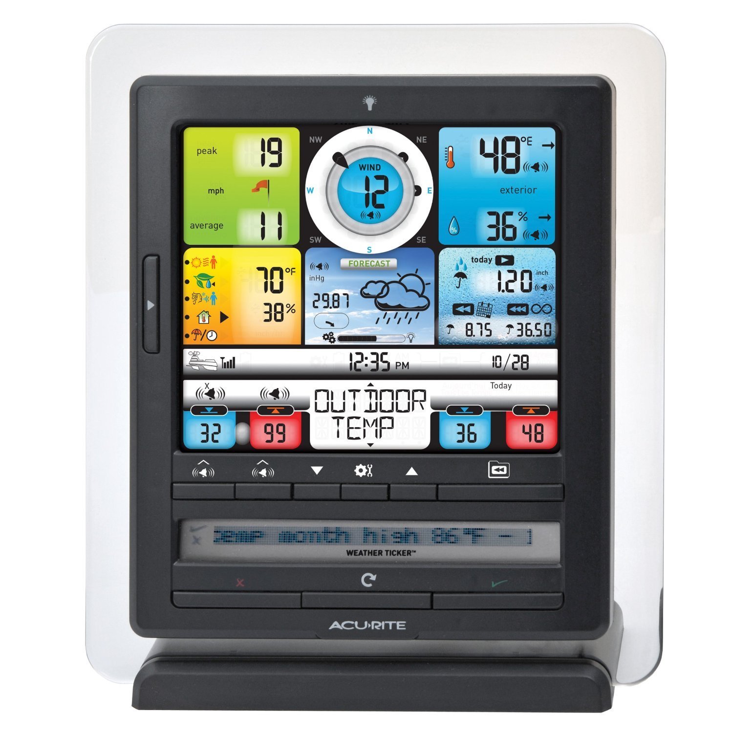 Acurite In Color Weather Station With Pc Connect Pro And Ticker Rain Wind