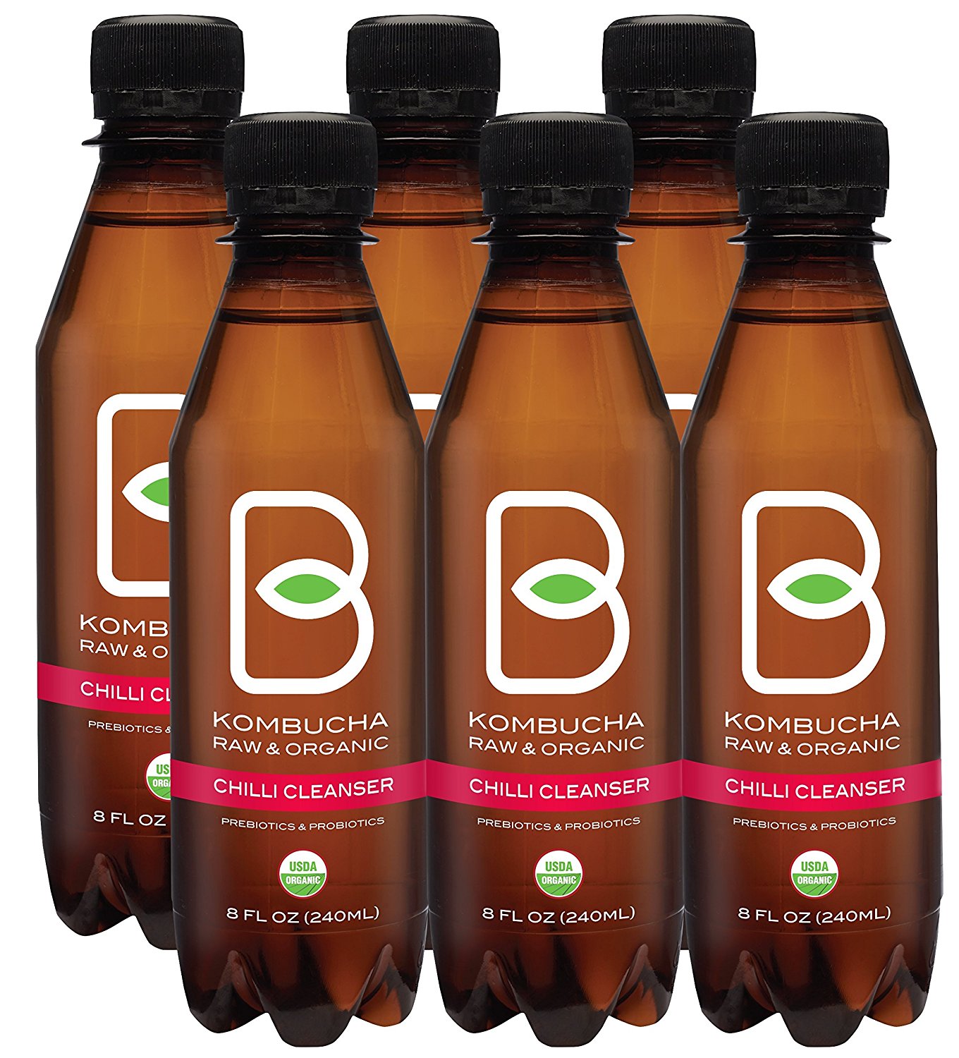 B-tea Kombucha Raw Organic Tea, Only 2g Of Sugar, Probiotics ...