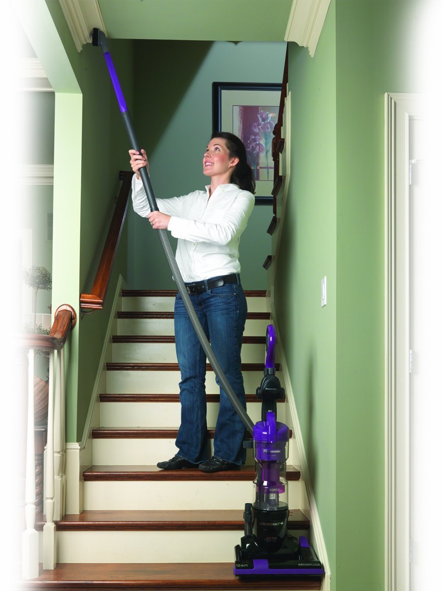 Panasonic "Jet Force Bagless" Upright Vacuum Cleaner MCUL427, Vibrant Violet & Black finish