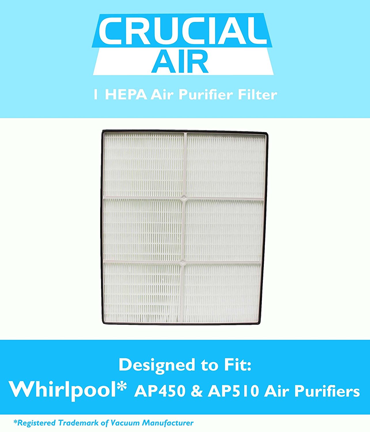 Whirlpool 1183054K (1183054) HEPA Filter Designed To Fit Whispure Air ...