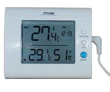 SH100 White Indoor Thermometer and Hygrometer with Calendar N7