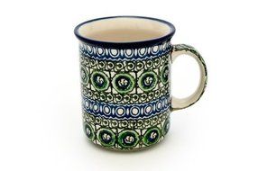 Polish Pottery Indigo Small Coffee Mug