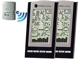 Ambient Weather WS-1171-2-KIT Dual Zone Wireless Advanced Weather Station with Temperature, Dew Point, Humidity...