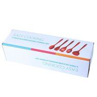 BakeWarePlus 5 Pcs/set Silicone Turner Spatula Basting Brush Whisk Kitchen Baking Utensils N3