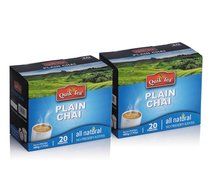 Chai Tea Latte - Cardamom Spiced Tea 40 Latte Tea Pouches By QuikTea