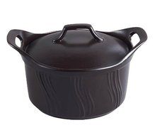 Lorren Home 2-3/4-Quart Stove Top to Oven Black Casserrole with Cover