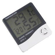 TRADERPLUS LCD Display Temperature and Humidity Hygrometer Meter with Alarm Clock Hygrometer