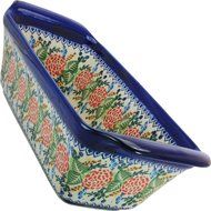 Polish Pottery Ceramika Boleslawiec Bread Meatloaf Baker, 6-Cups, Royal Blue Patterns