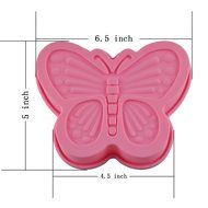 BlueTop Silicone DIY Cake Bread Mold Pan and Baking Bundt Pan For craft Molds (butterfly) N4