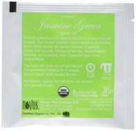 Novus Jasmine Green 100% Organic Tea, 50 Count Tea Bags