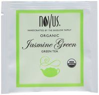 Novus Jasmine Green 100% Organic Tea, 50 Count Tea Bags N2