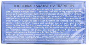 Triple Leaf Tea, Herbal Laxative, 20 Tea Bags (Pack of 6)