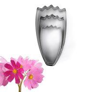 Kootips 3 Pcs/Set of Cosmos Petal Flower Cutter Decor Fondant Cake Cutters for Stainless Steel
