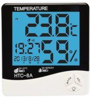 Jofan LCD Night Light Indoor Humidity Monitor Temperature Sensor Hygrometer Thermometer (HTC-8A)