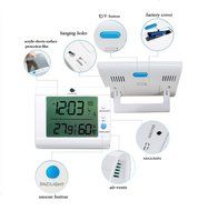 SH100 White Indoor Thermometer and Hygrometer with Calendar N13