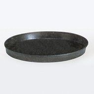 Ottinetti Blue Steel Shallow Round Baking Pan, 22cm/8.7", Gray