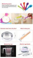 PerPor Home Baking Cake Mold Suit,Cake Baking DIY Kits,48 Pieces
