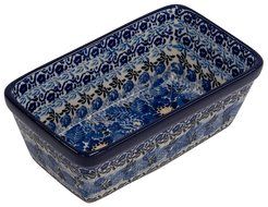 New Polish Pottery Unikat MINI LOAF PAN Boleslawiec CA Pattern U4416 Stoneware