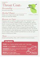 Traditional Medicinals Organic Throat Coat Herbal Wrapped Tea Bags - 16 ct N4