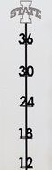 Henson Metal Works 2800-7 Iowa State Collegiate Logo Snow Gauge