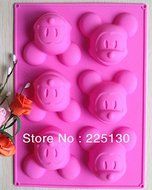 Mickey Mouse Silicone Cake Muffin Molds Cupcake Pan Soap N13