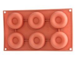 Creative Donut Shape Silicone Cake Chocolate Mold Tray N4