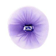 Hortense B Hewitt Tulle Flower Decorations, 5 Count, Purple N8