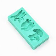 TANGCHU Soft Silicone Cake Mold Vegetable Shape 4.56*2*0.63inch Green N3