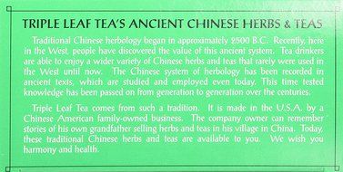 Triple Leaf Tea, Ginkgo &amp; Decaf Green Tea, 20 Tea Bags 1.27 OZ (Pack of 6) N3