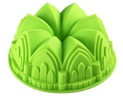 Crown Shaped Silicone Cake Mold (Green)