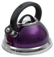 Creative Home Alexa Stainless Steel Whistling Tea Kettle, Purple, 3.0 Quart N2