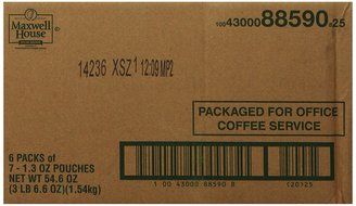 Maxwell House Special Delivery Ground Coffee, Decaffeinated, 1.3-Ounce Packages (Pack of 42) N3