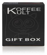 Koffee Kult Coffee Holiday Gift Basket - Variety of 3 Whole Bean Coffee - Dark Roast - Medium Roast - Harrar Coffees N7