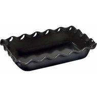 Emile Henry Ruffled Baking Dish 10 x 14 - Charcoal