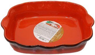 De Silva: &quot;Terre D&#039;Umbria&quot; Lasagne Dish Made of Terracotta (Earthenware) (7.48 x 5.3 Inches Base) [ Italian Import ]