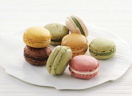 BPA Free 48 French Macaroon Baking Sheet &amp; Decorative Flower Pot Set-DIY Silicone Cake,Cookie Chocolate Maker... N4