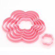 DUFUSTORE 6pcs Plum Blossom Flower Shape Cake Biscuit Cutter Decorating Mold Tools