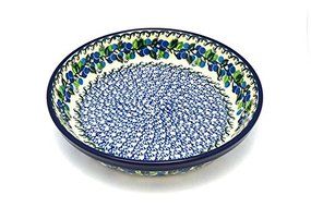 Polish Pottery Baker - Pie Dish - Blue Berries