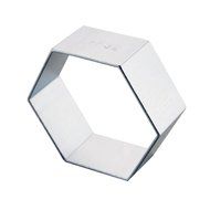 DUFUSTORE 1pcs Aluminium Fondant Baking Cutter Mould Sugarcraft Cake Tools Hexagon Cutter
