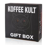 Koffee Kult Coffee Holiday Gift Basket - Variety of 3 Whole Bean Coffee - Dark Roast - Medium Roast - Harrar Coffees N18