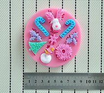 WilsonBaking Love Collection - Christmas Tree Decor Mold Decorations Silicone Mold Silicone Fondant Lace Molds... N5