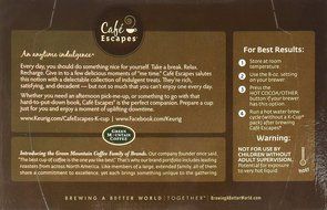 Caf&eacute; Escapes Chai Latte, K-Cup Portion Count for Keurig Brewers, 24-Count N25