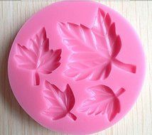HSE New Arrival Leaf Silicone 3D Flower Mold Fondant Cake Decorating Tools,Four Color Mould, Silicone Soap Mold... N2